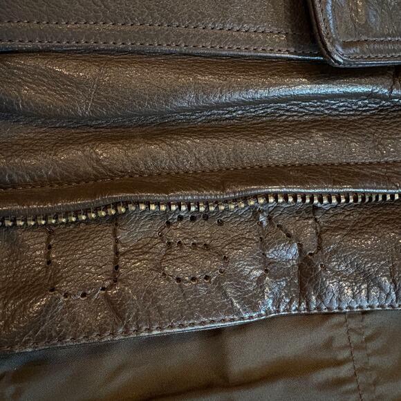 Vtg United States Navy G-1 Flight Jacket Mens 40 Brown Leather Bomber Military - Picture 4 of 13